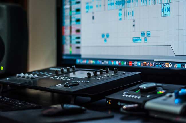 estudio de grabación casero