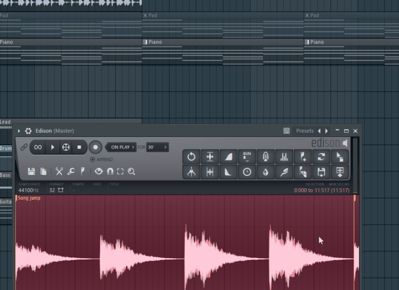 fl studio audio recording