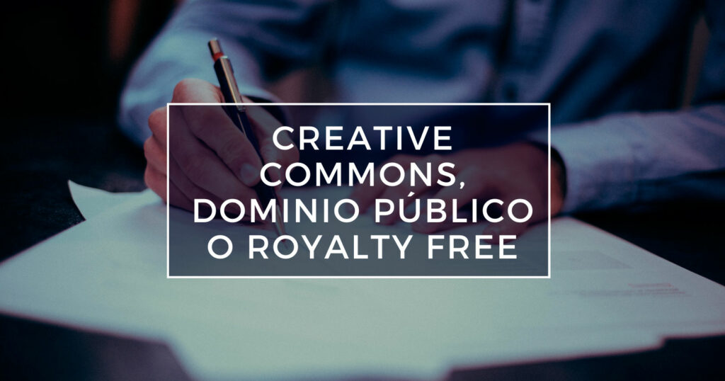 creative commons vs dominio público vs royalty free