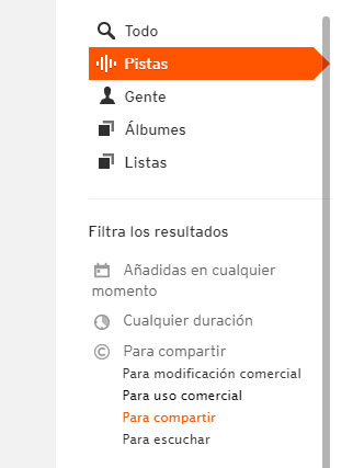 soundcloud filtros