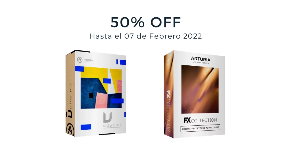 Arturia V-Collection 8 y FX Collection 2 a 50% OFF en Thomann por tiempo limitado