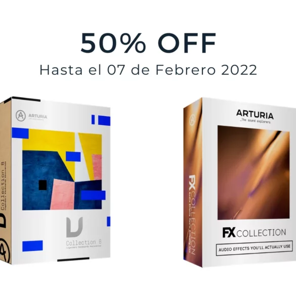 Arturia V-Collection 8 y FX Collection 2 a 50% OFF en Thomann por tiempo limitado