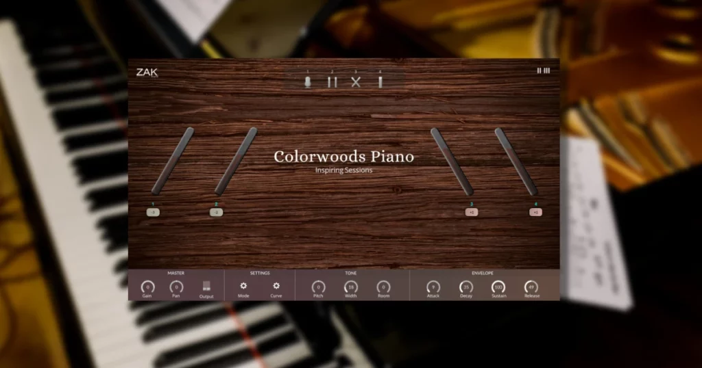 zak sound lanza el plugin colorwoods piano